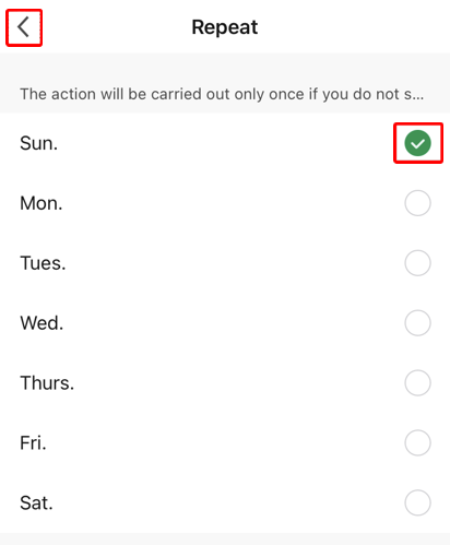 Add Condition screen